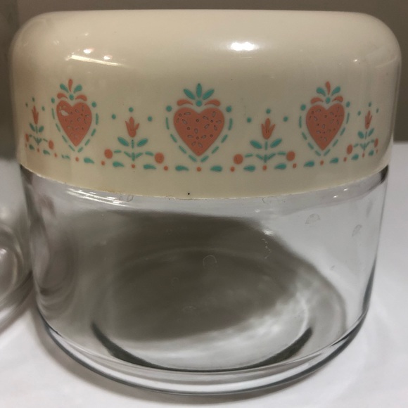 Vintage Corning Forever Yours Glass Jar Canisters - Picture 6 of 12